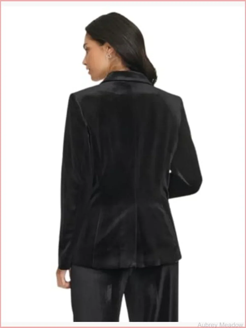 Women's One Button Lux Blazer Long Sleeve Notch Collar
